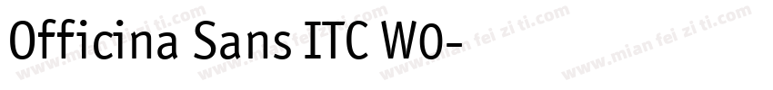 Officina Sans ITC W0字体转换